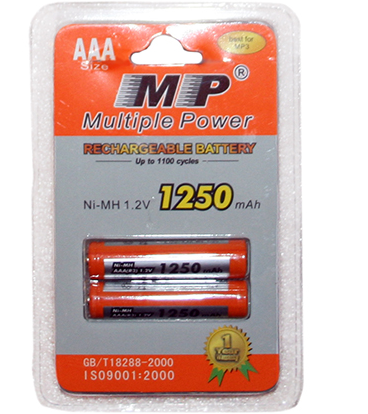 Аккумулятор Multiple Power MP-1250mAh AAА (2шт.)