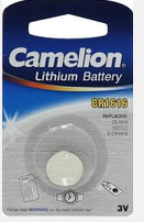 Литиевая батарейка Camelion CR 1616-BP1