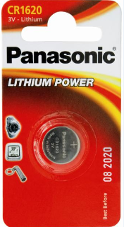 Литиевая батарейка Panasonic CR 1620